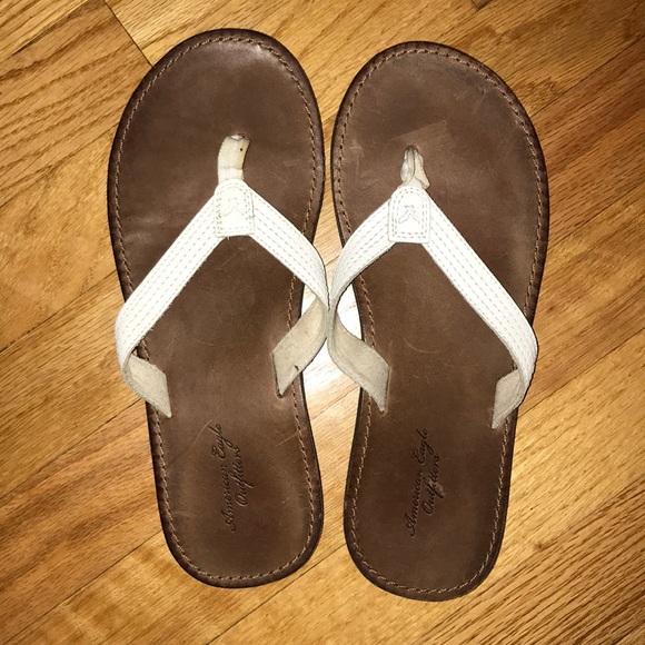 aeo leather flip flop